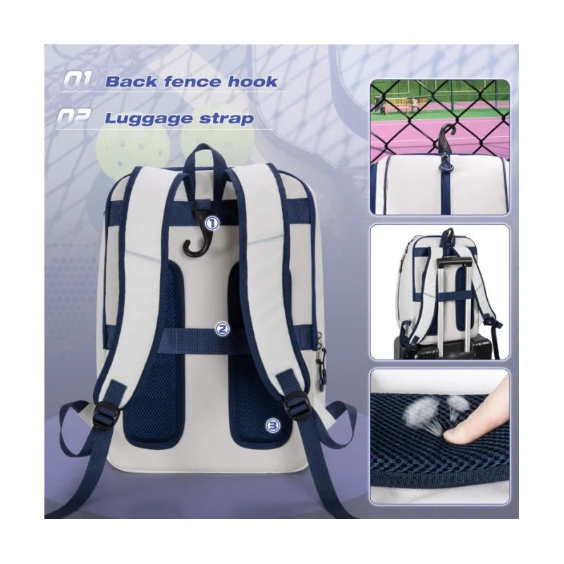 Paddle Backpack by JUSENDA for Racket Sports
