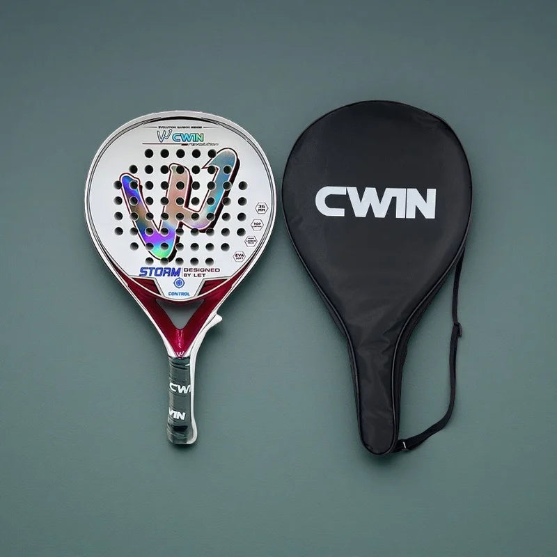 Cwin Padel Racket Pro Carbon Fiber EVA Surface for Training