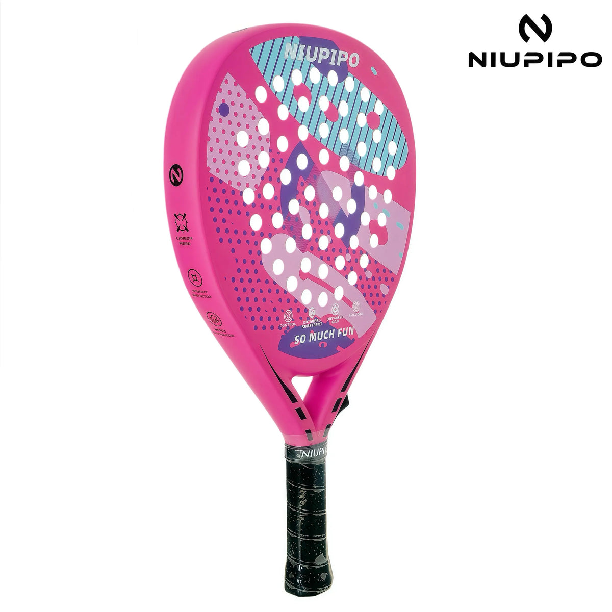 Padelio Raketė NIUPIPO Teardrop Forma Anglies Pluoštas
