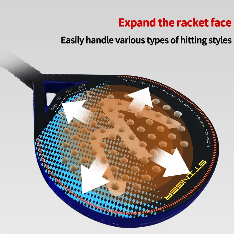 Carbon Fiber Padel Racket with EVA Foam Core 4015