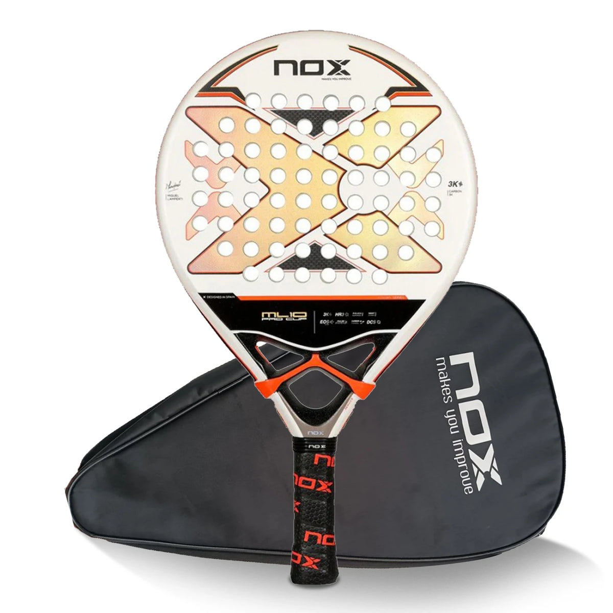 NOX AT10 EA10 Padelio Raketė Carbon Fiber 320-330g