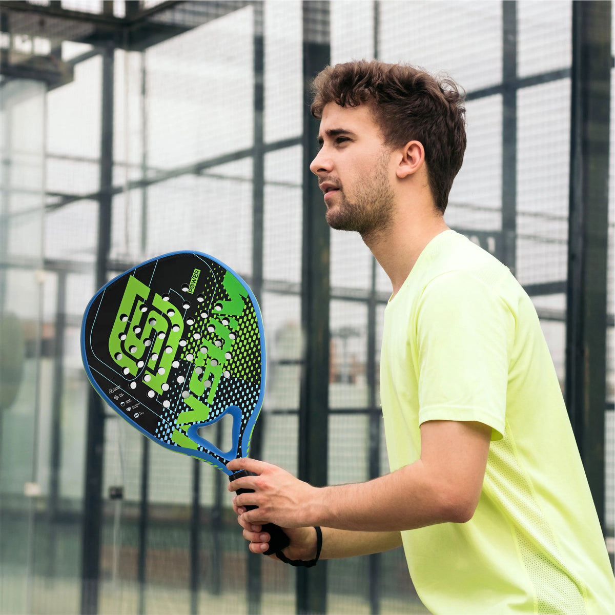 Power Padel Racket INSUM P119 Carbon Fiber EVA Lightweight