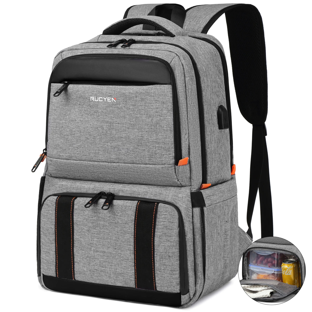 Insulated Cooler Lunch Backpack Waterproof Travel Bag