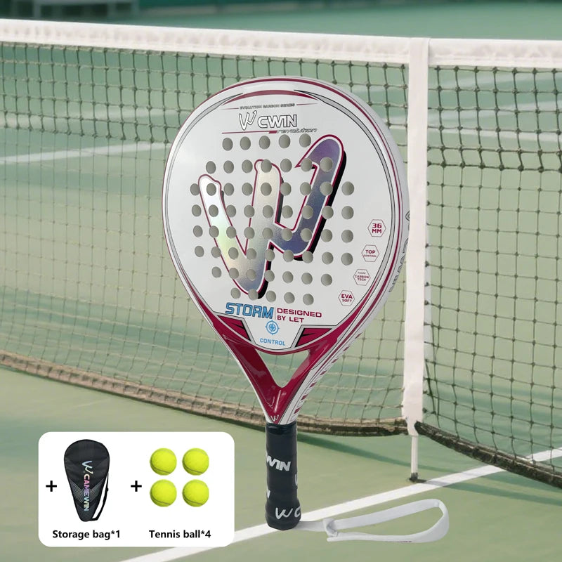 Carbon Fiber Padel Racket | EVA Elastic Memory Core