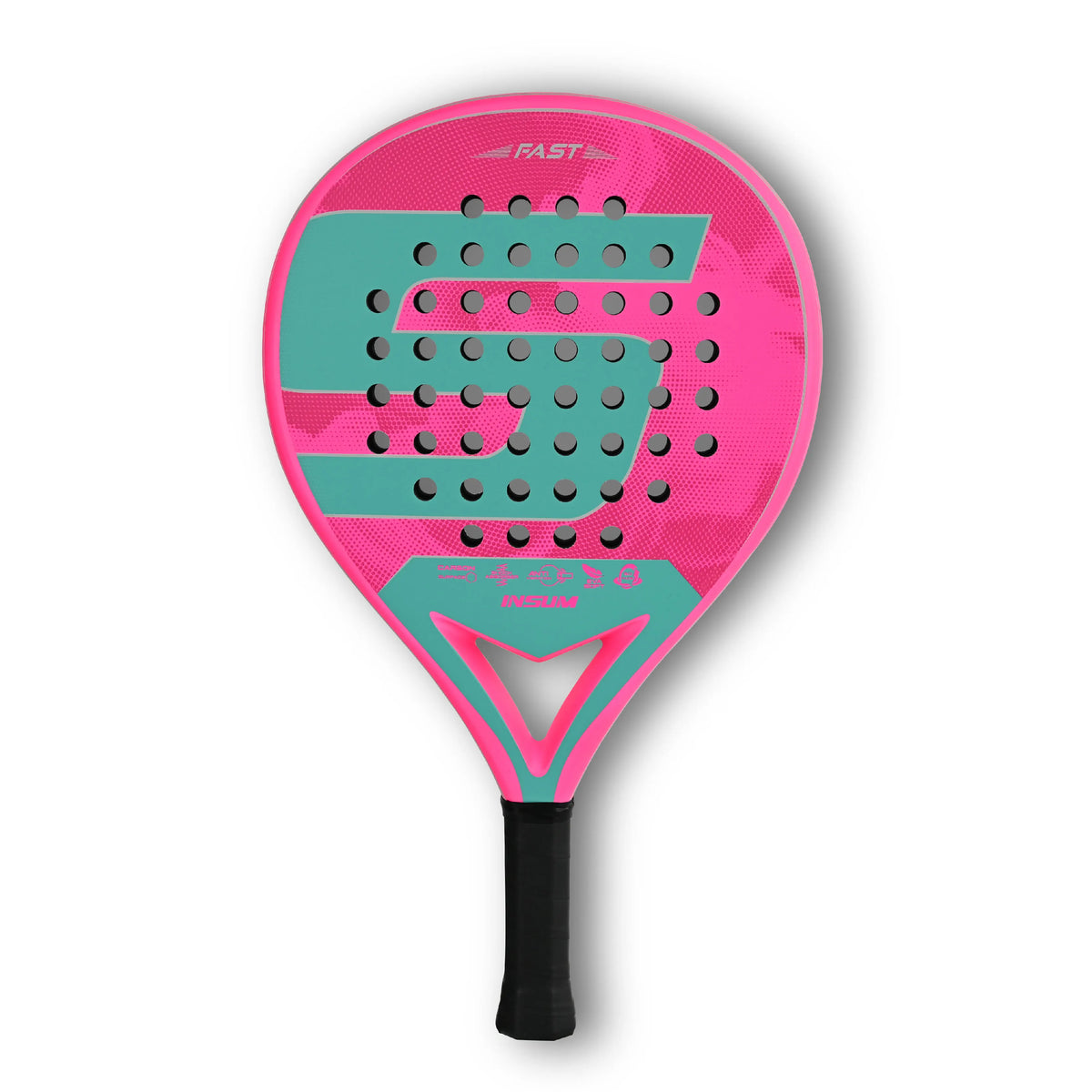 Power Padel Racket INSUM P119 Carbon Fiber EVA Lightweight