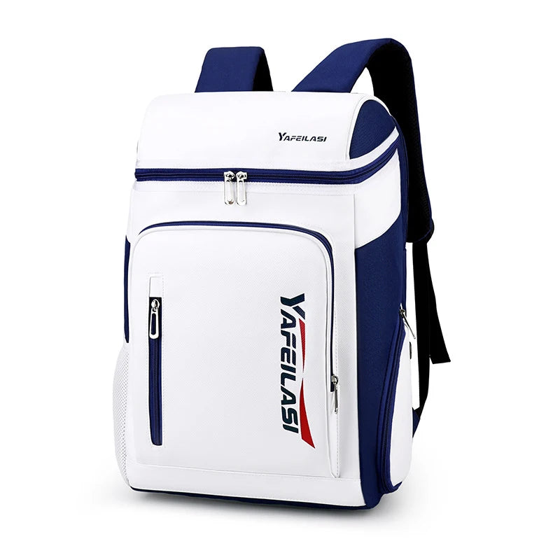 Nylon Racket Sports Backpack with Shoe Compartment