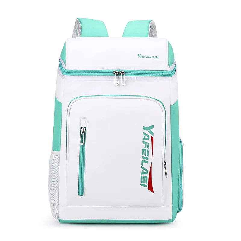 Nylon Racket Sports Backpack with Shoe Compartment