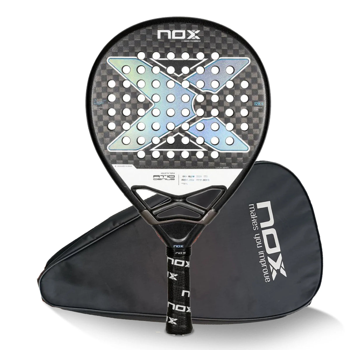 NOX AT10 EA10 Padelio Raketė Carbon Fiber 320-330g