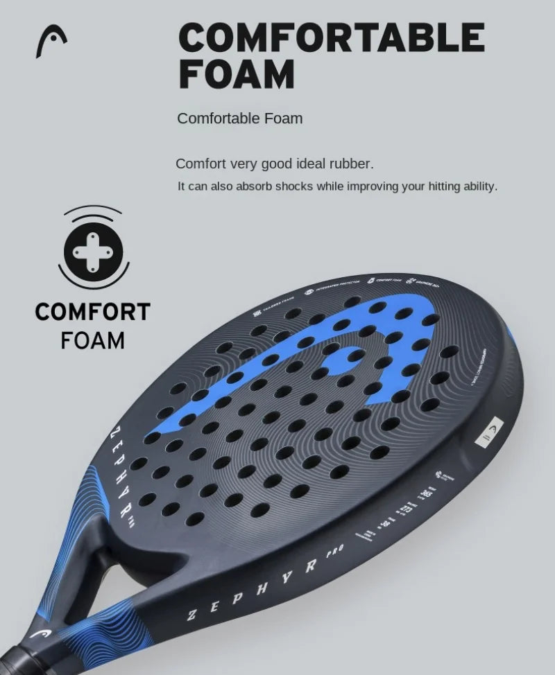 HEAD ZEPHYR Padel Rackets Carbon Fiber EVA Foam Core