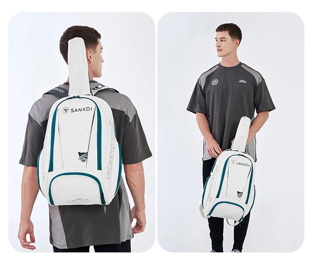 SANXDI Squash Badminton Racket Bag Unisex Large Capacity