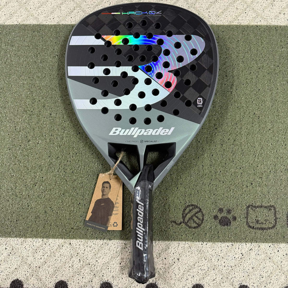 2026 Bullpadel 12k Carbon Fiber Tennis Racket Professional Competition Sports Padel