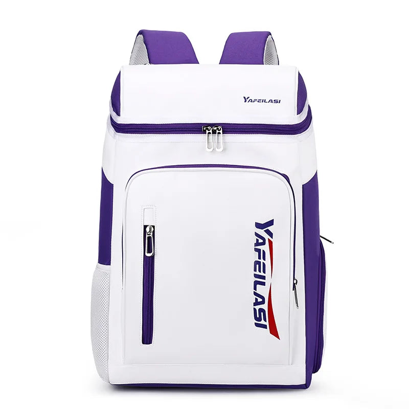 Nylon Racket Sports Backpack with Shoe Compartment