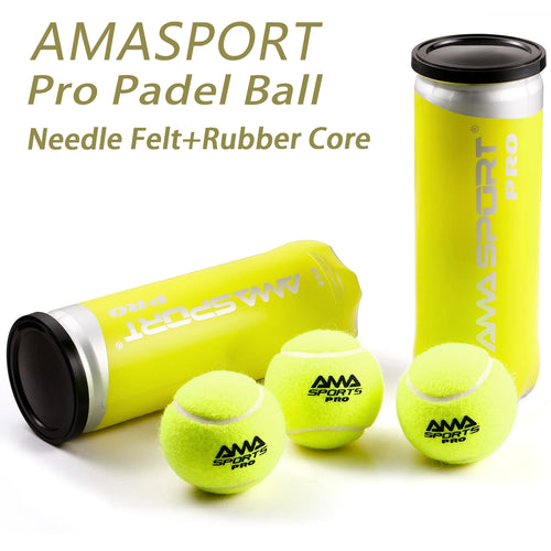 AMASPORT Padel Kamuoliukai su Spaudžiamais Vamzdžiais PRO