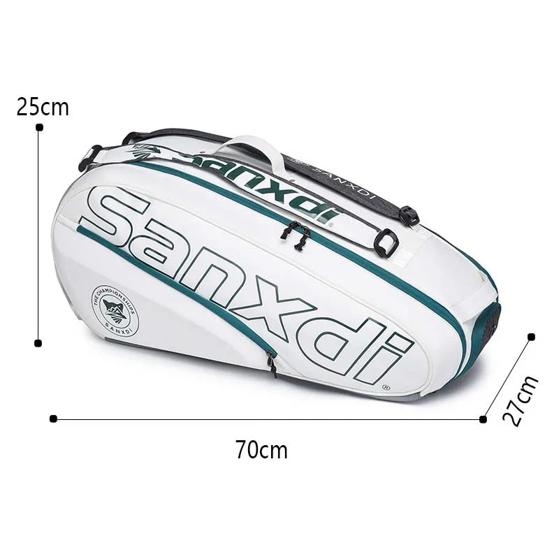 Professional 6-Pack Racket Backpack SANXDI Unisex Sports Bag