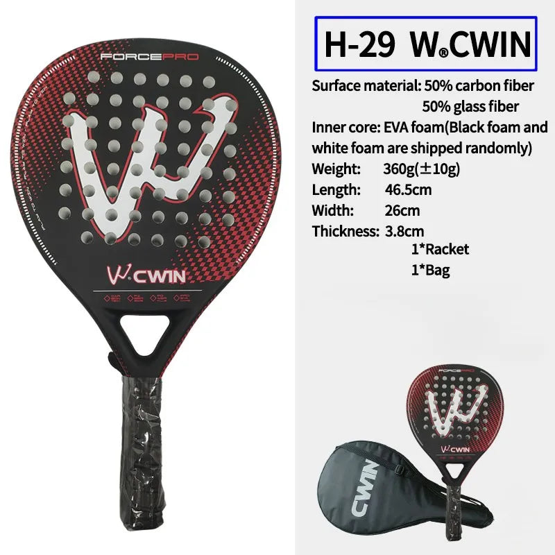 Carbon Fiber Padel Racket with EVA Foam Core 4015