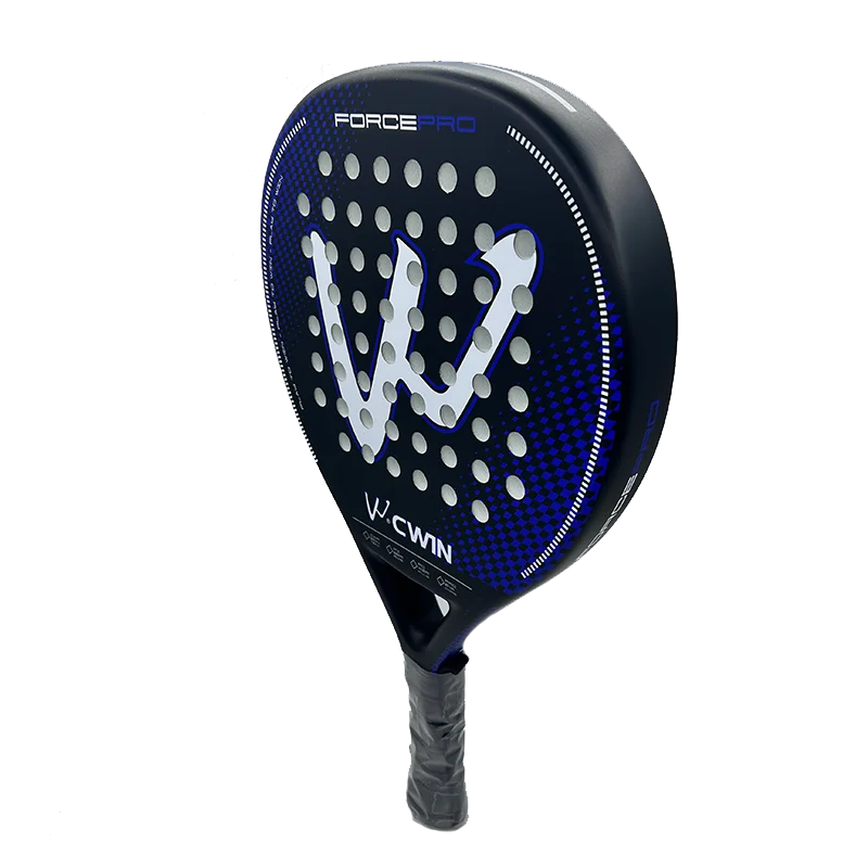 Cwin Padel Racket Carbon Fiber Red EVA Face for Adults