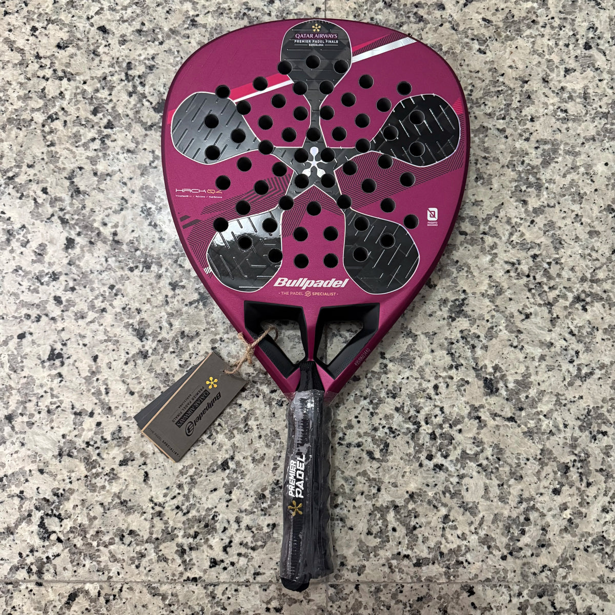 Bullpadel Padel Racket XPLO Hack Vertex 05 Carbon Fiber