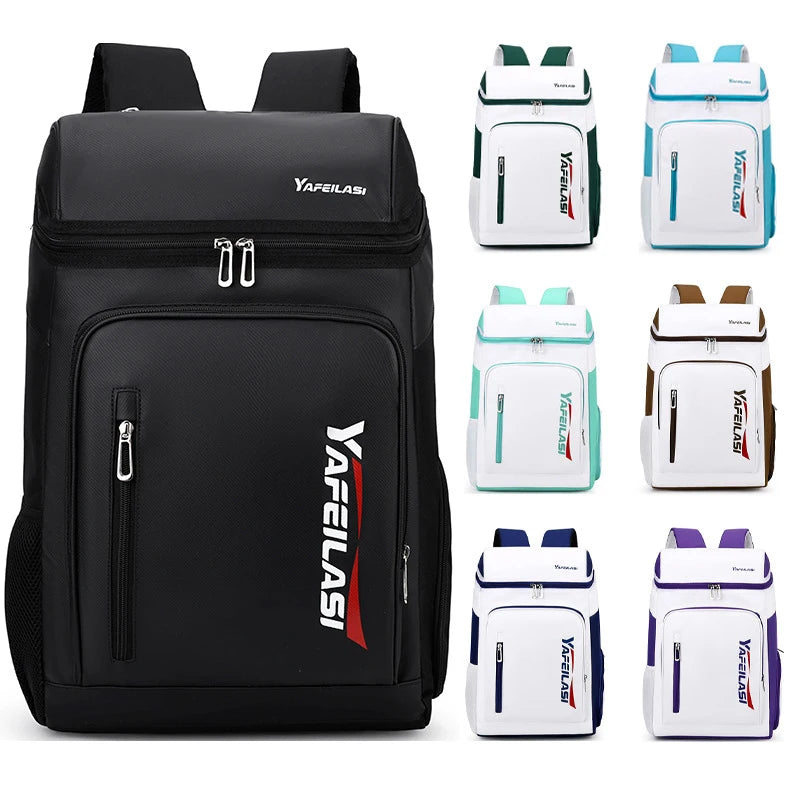 Nylon Racket Sports Backpack with Shoe Compartment