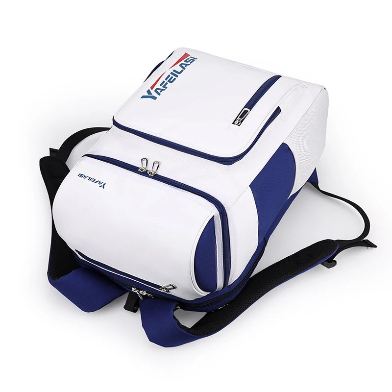 Nylon Racket Sports Backpack with Shoe Compartment