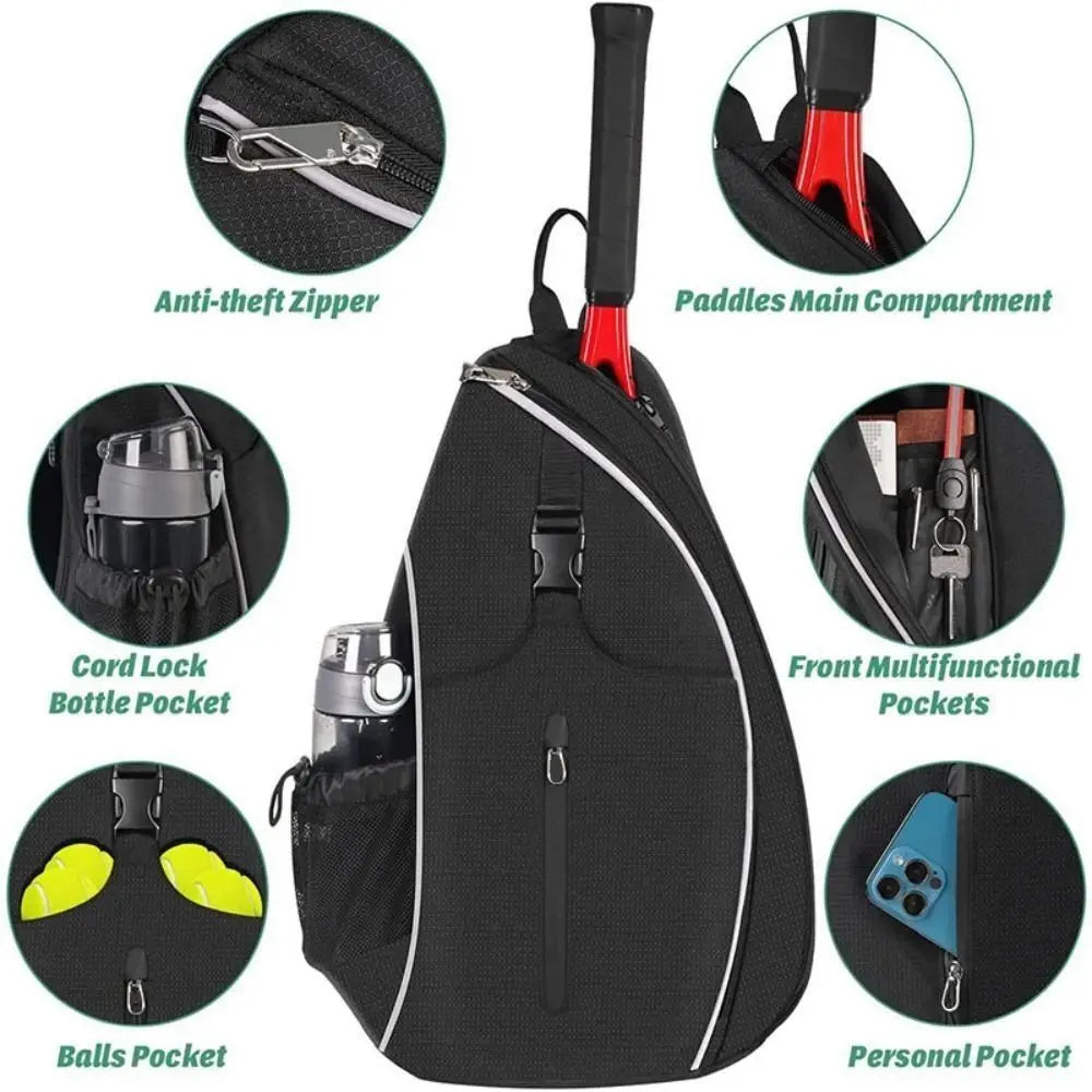 Pickleball Rackets Backpack Large Capacity Polyester Bag