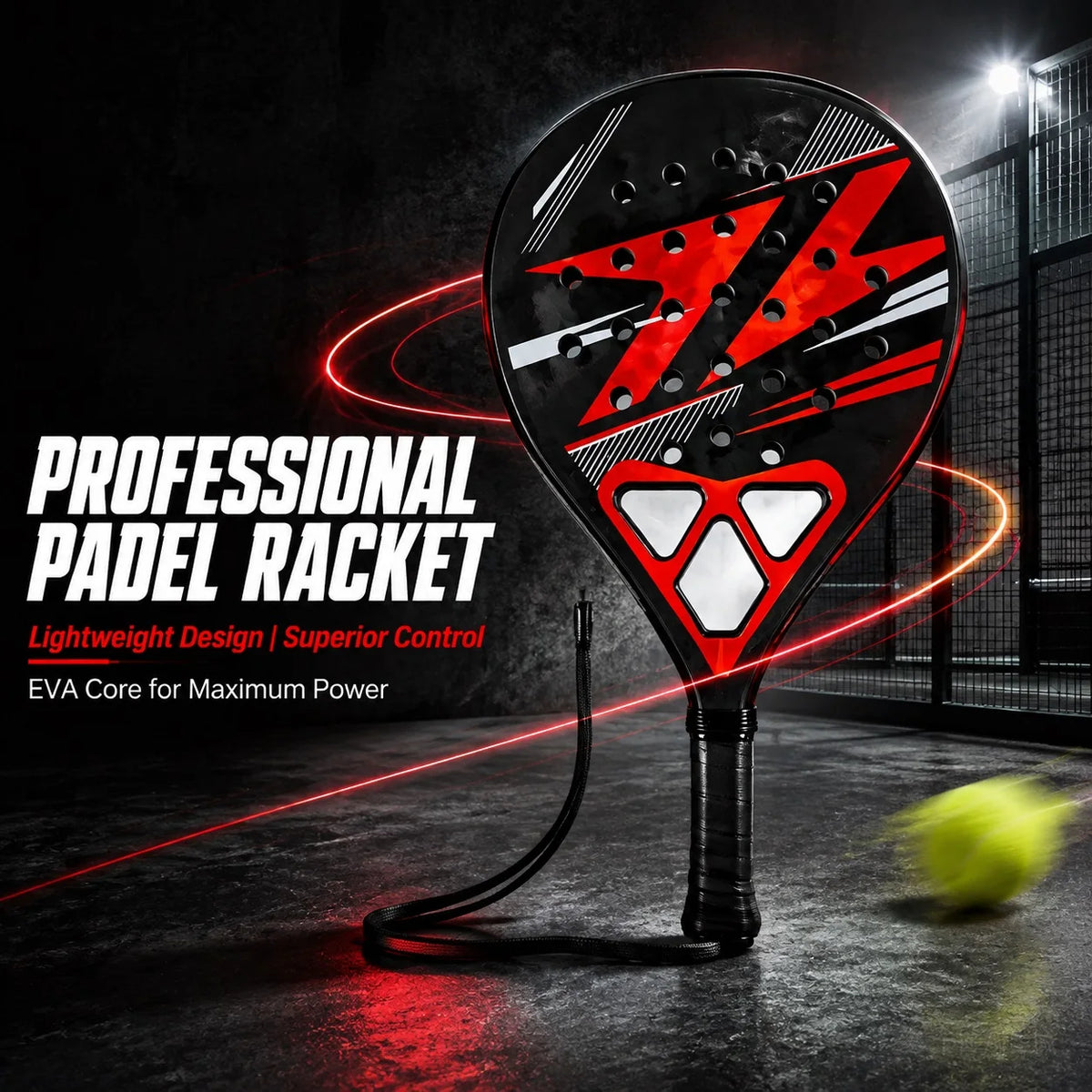 WNONSO Padel Racket EVA Core Lightweight Beginner Control