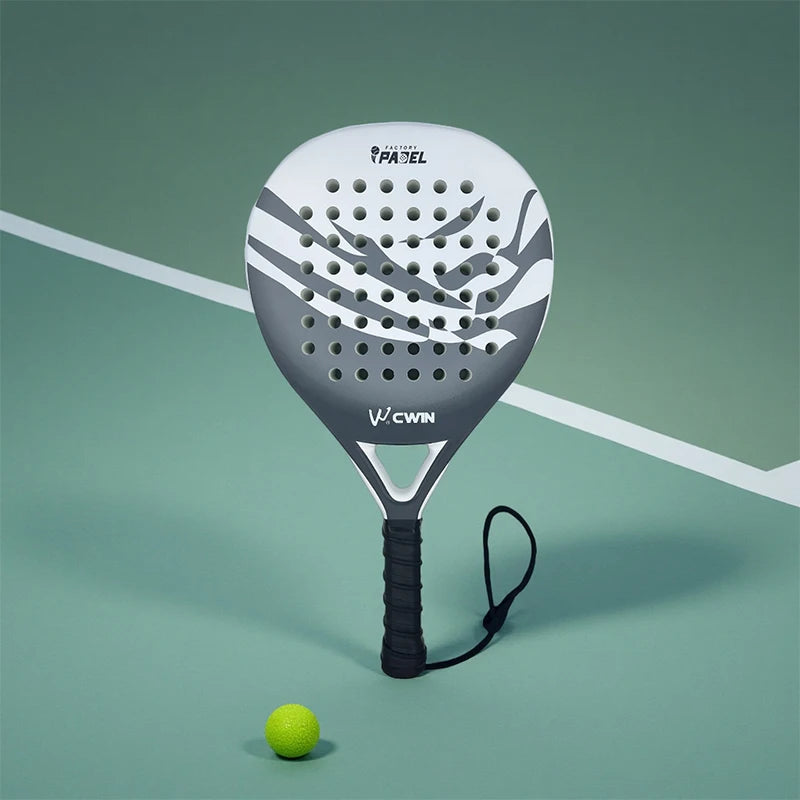 Cwin Padel Racket HOUWAVE White Carbon Fiber EVA Foam