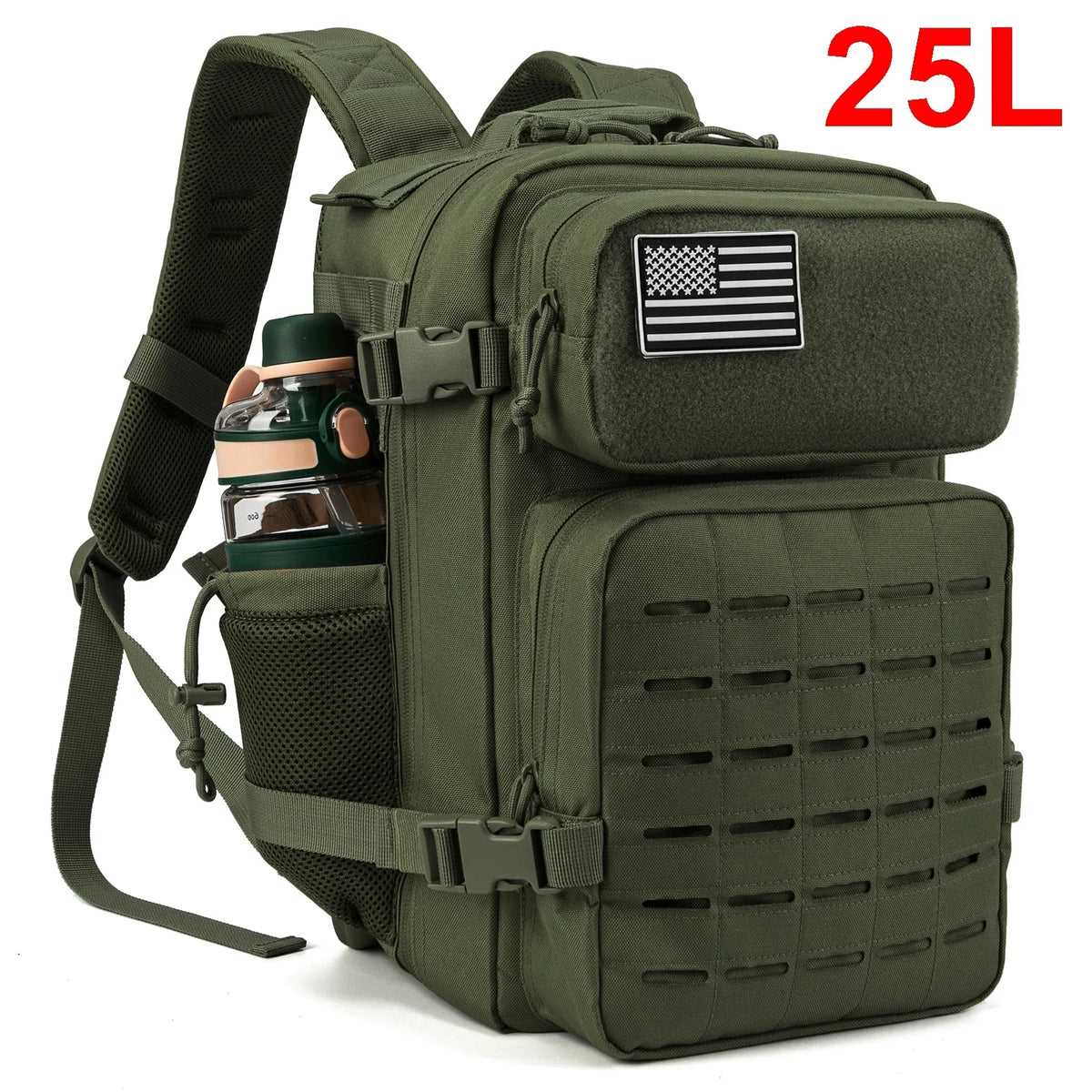 Tactical Backpack 25L/45L for Men and Women with Dual Cup Holder