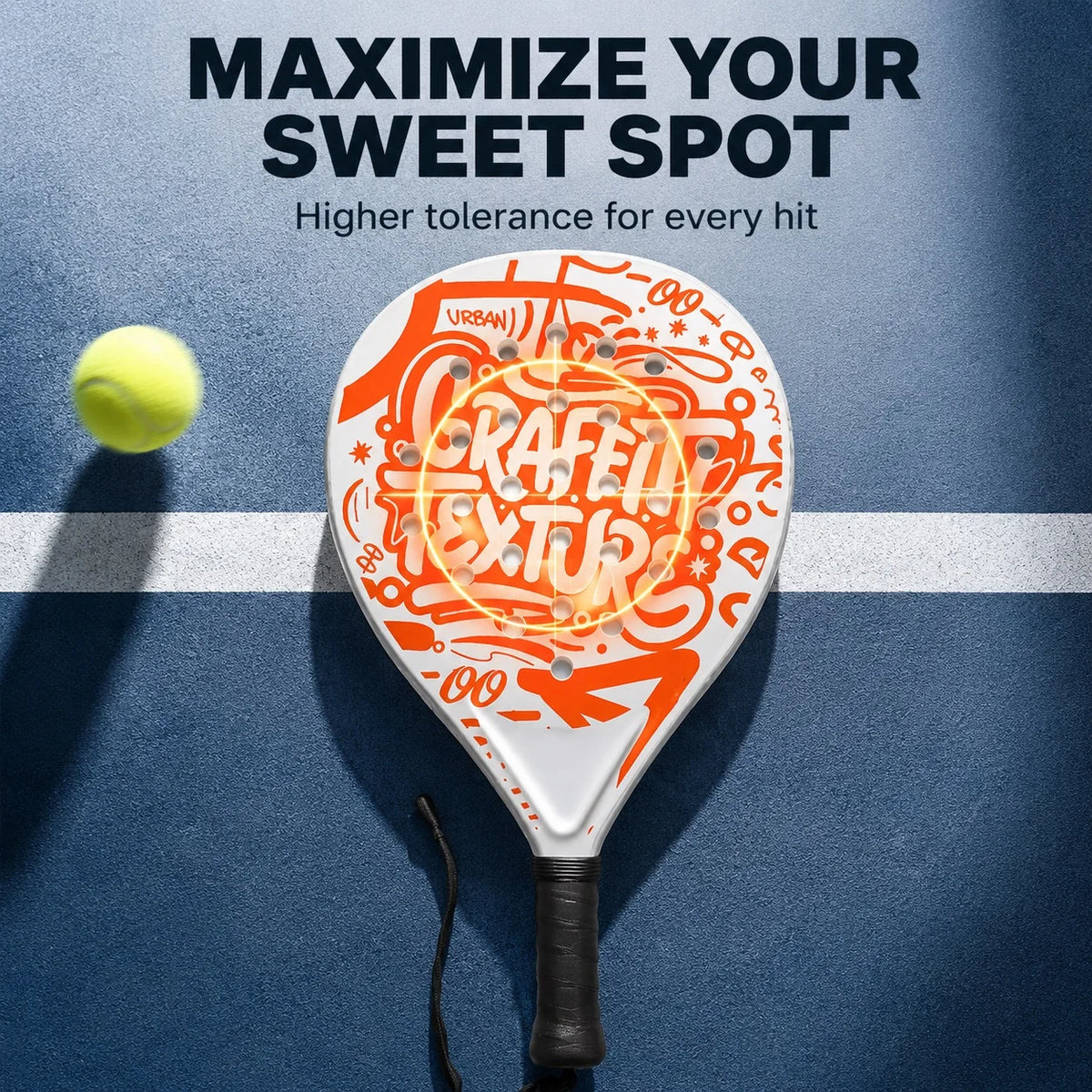 WNONSO Padel Rackets for Beginners with EPE Foam Core