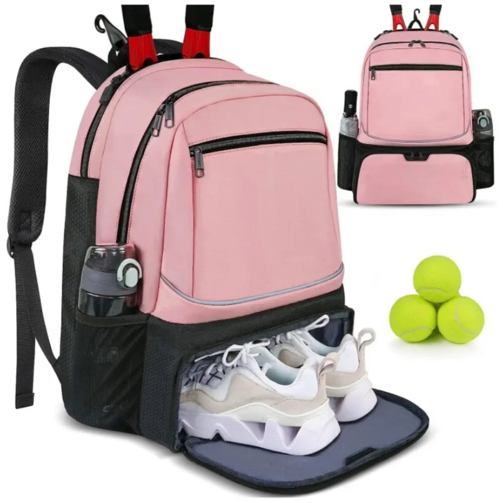 Reversible Pickleball Rackets Backpack with Shoe Pocket